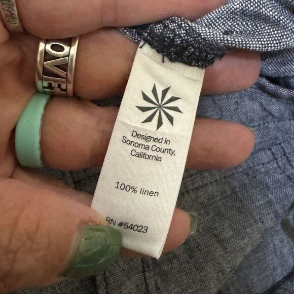 Athleta 100% linen ankle pants size 2 - Picture 9 of 13